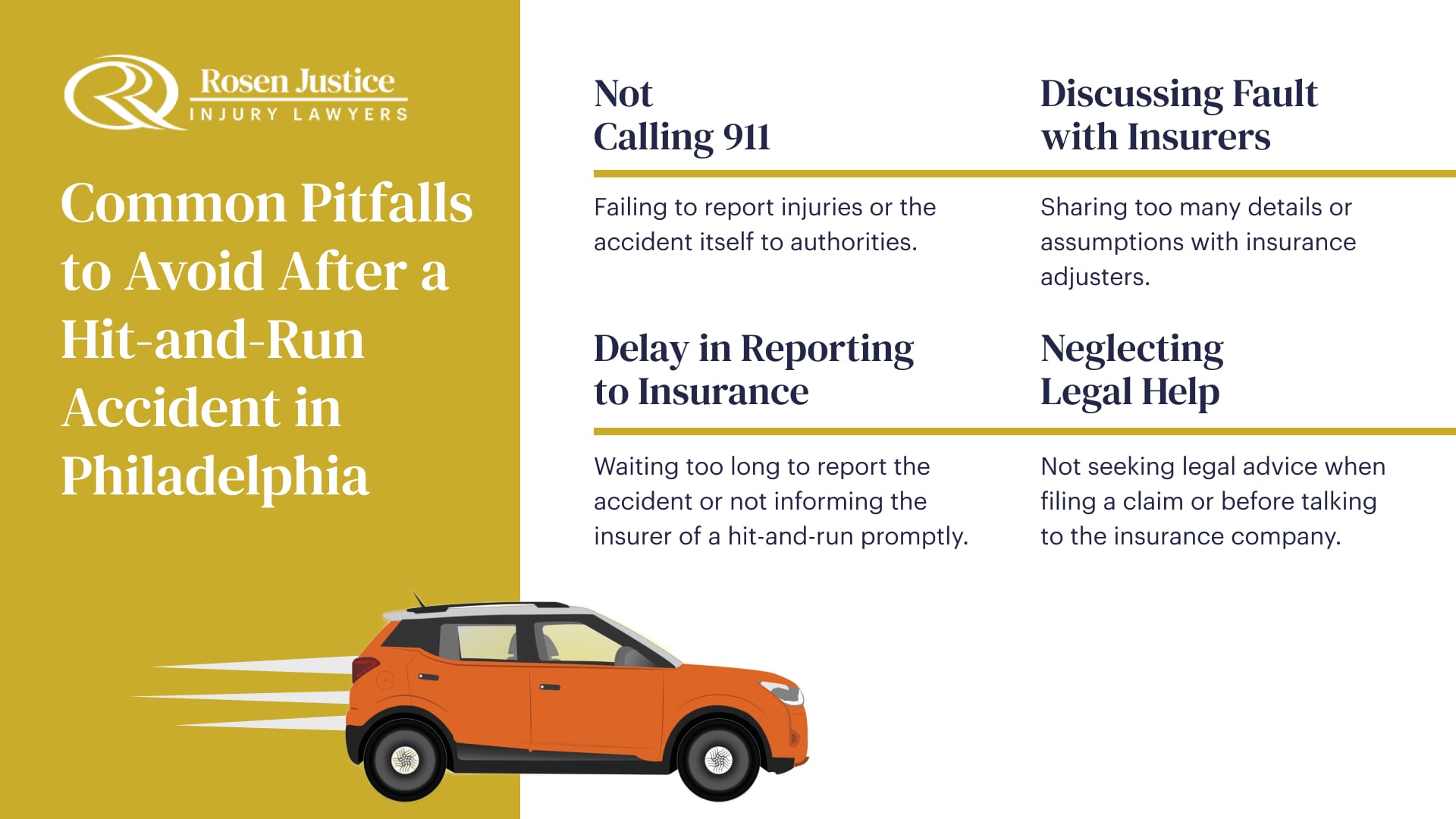 what to avoid after a hit-and-run accident